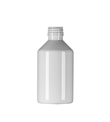 250ml White PET Pharma Veral, 28mm ROPP Neck